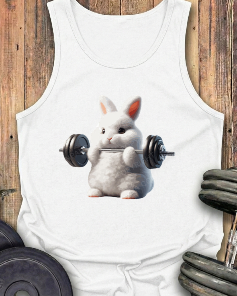 RABBIT WEIGHTLIFTING COTTON TANK