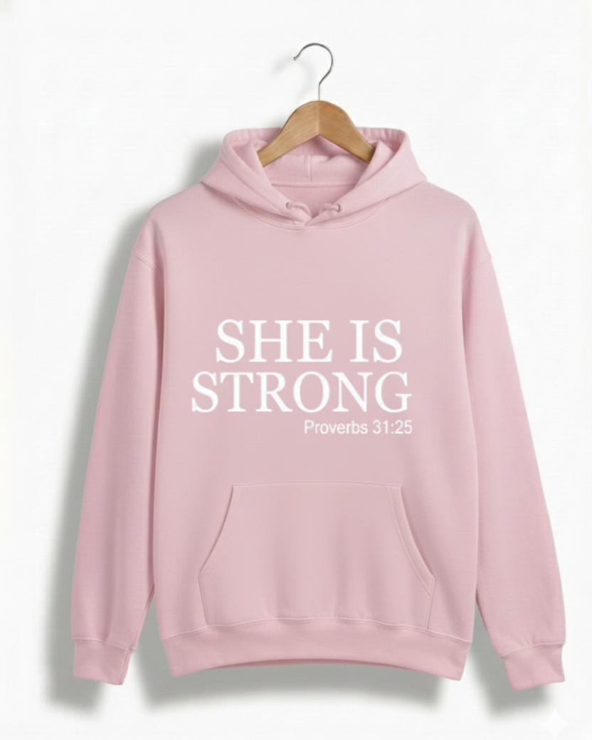SHE IS STRONG GYM HOODIE