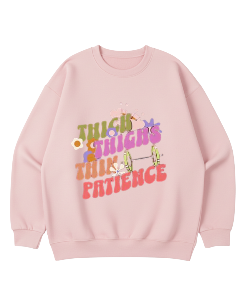 I WORKOUT BECAUSE MY HUSBAND IS HOT WOMEN'S OVERSIZED CREWNECK SWEATSHIRT
