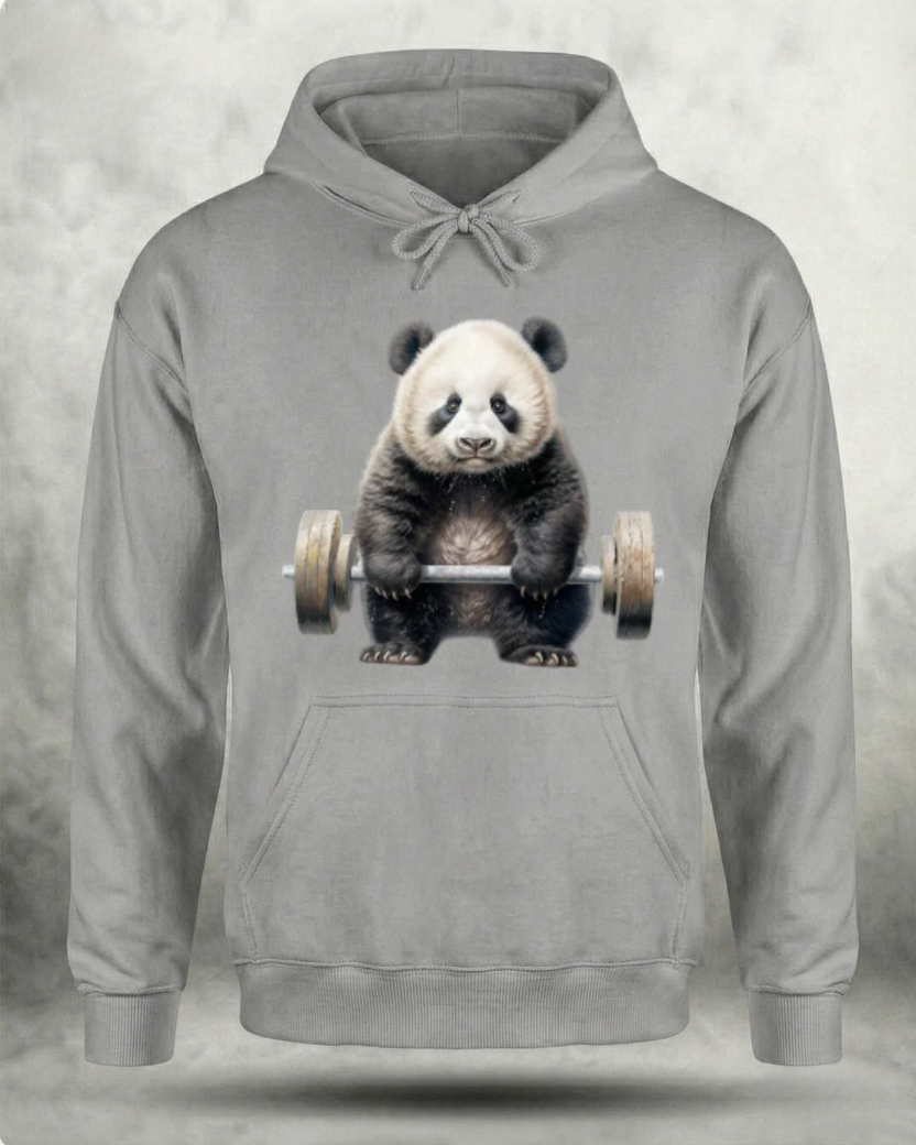 WEIGHTLIFTING PANDA GYM HOODIE