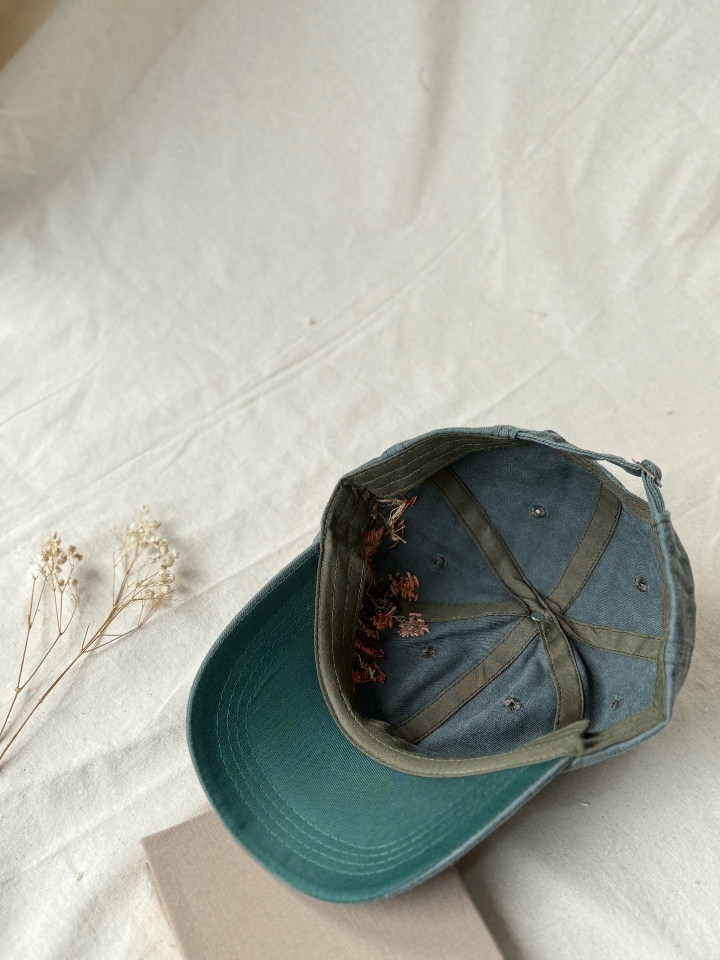Autumn Floral Embroidered Baseball Cap
