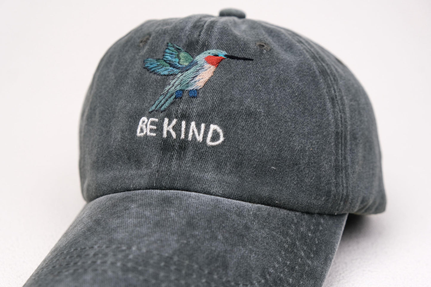 Embroidered Bird Dad Hat