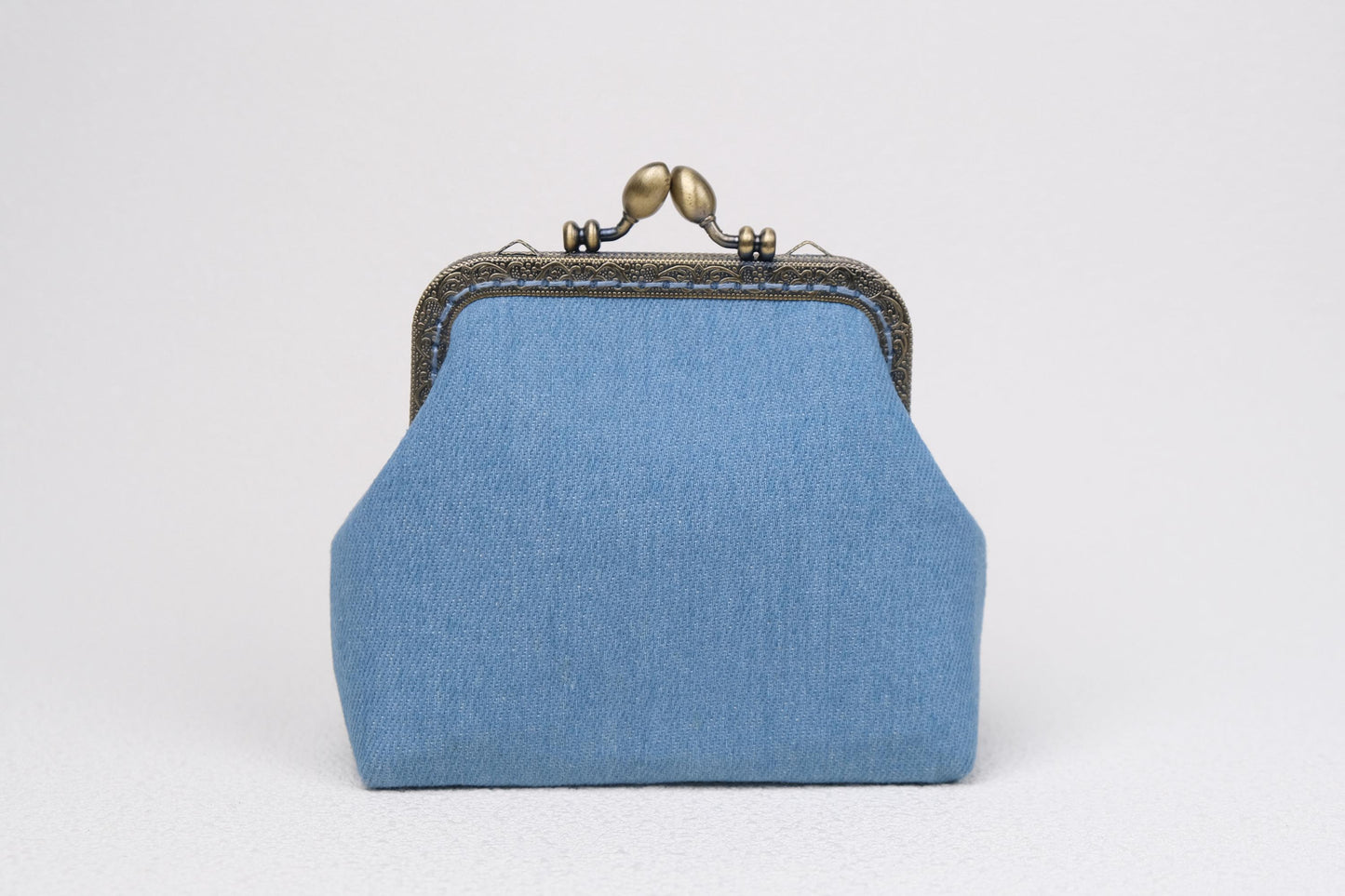 Hand Embroidered Lavender Coin Purse