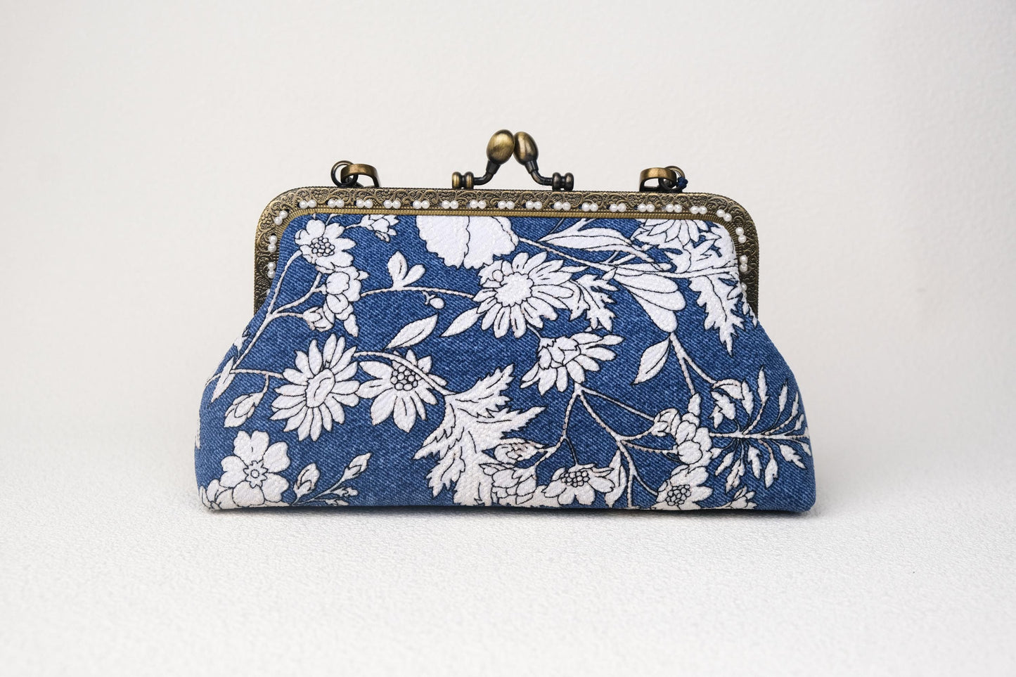 Floral Round Purse & Vintage Frame Bag