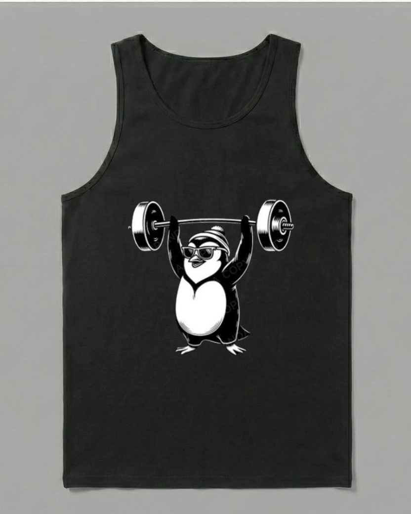 PENGUIN WEIGHTLIFTING COTTON TANK