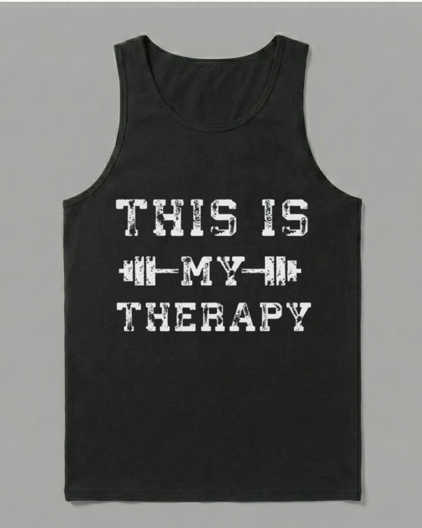 THIS IS MY THERAPY COTTON TANK