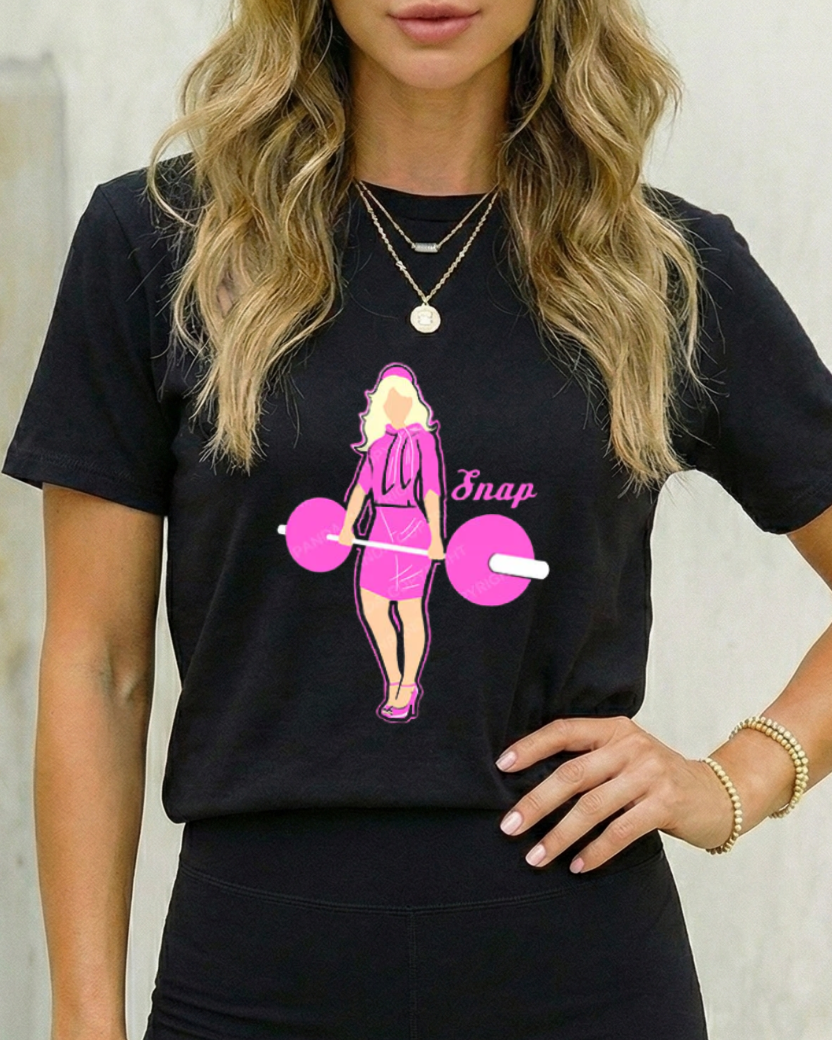 BARBELL WOMAN GYM SHIRT