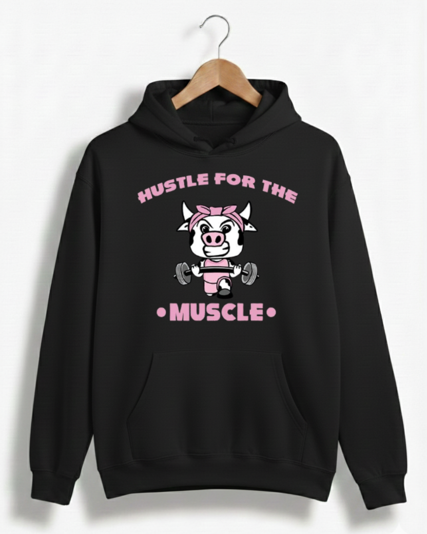 HUSTLE FOR THE MUSCLE GYM HOODIE