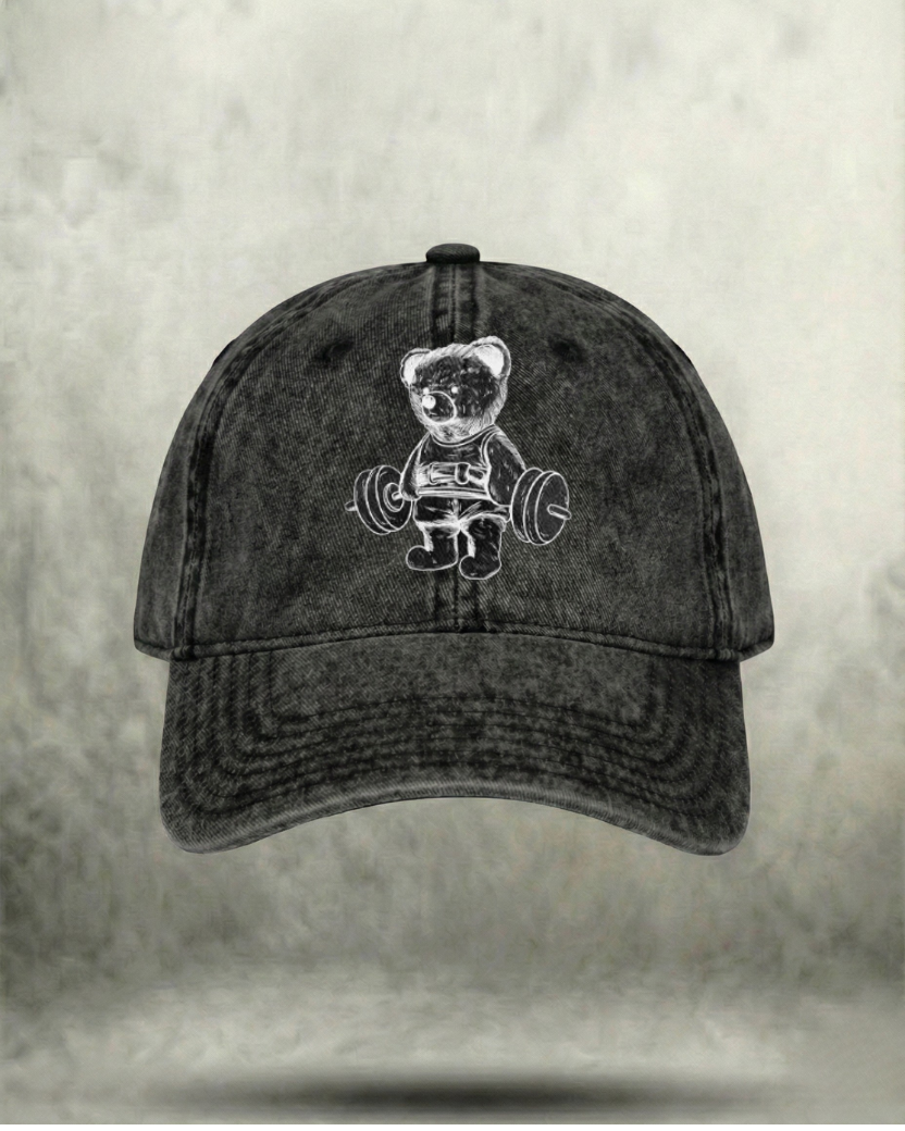 EXERCISE BEAR WASHED GYM CAP