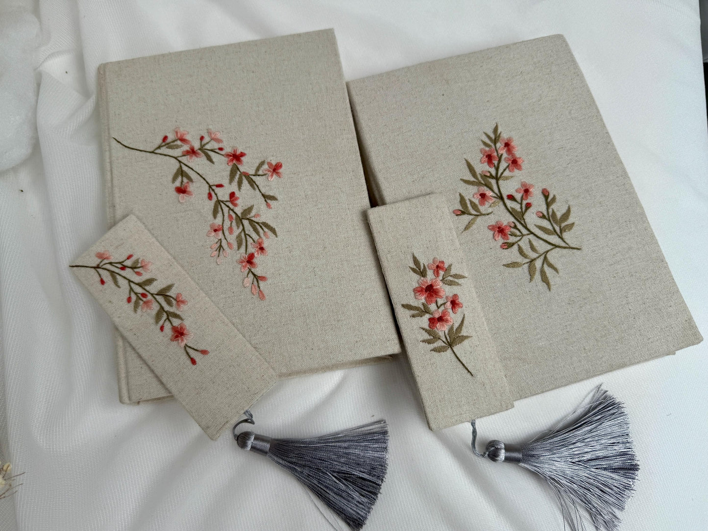 Hand Embroidered Fabric Notebook