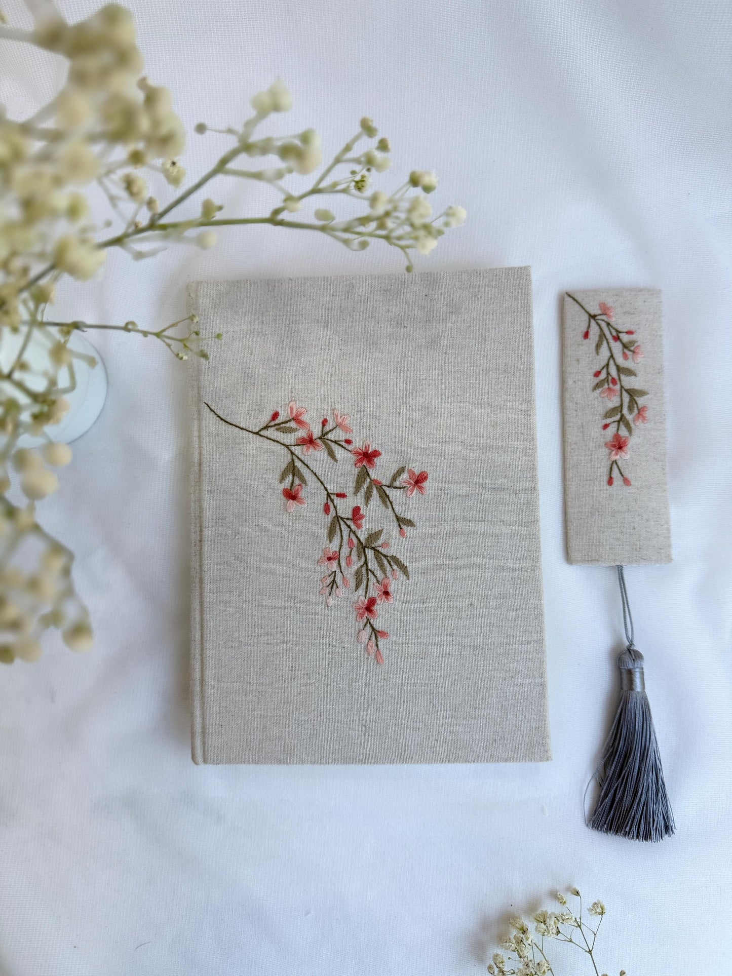 Hand Embroidered Fabric Notebook