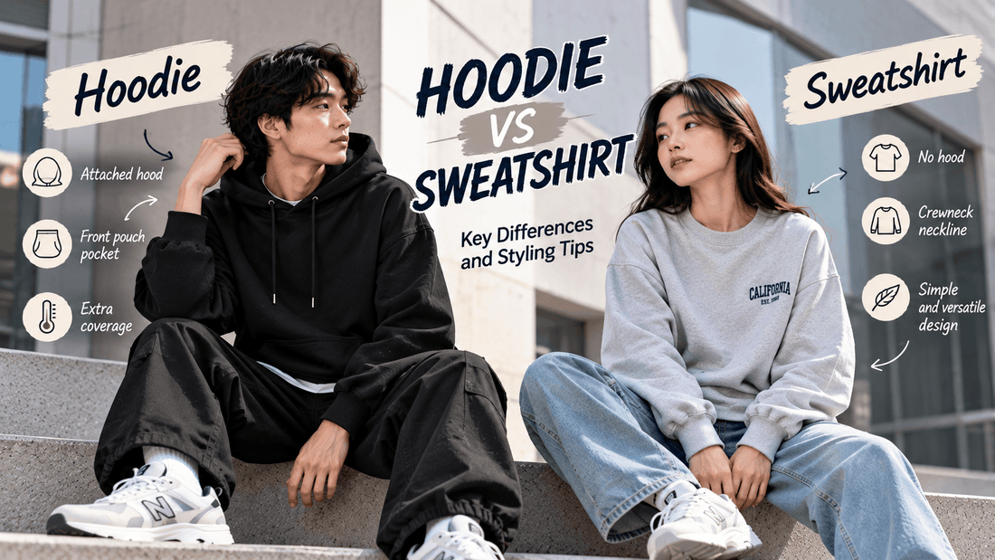 Hoodie vs Sweatshirt: Key Differences and Styling Tips