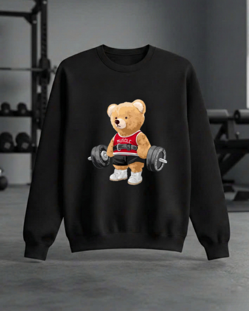 EXERCISE BEAR GYM SWEATSHIRT