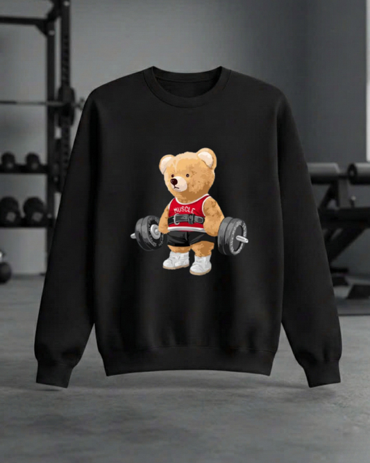 EXERCISE BEAR GYM SWEATSHIRT