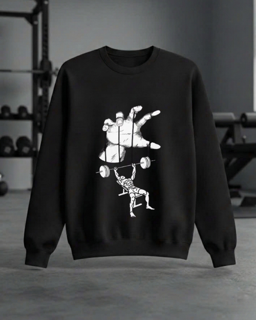FUNNY BENCH PRESS GYM SWEATSHIRT