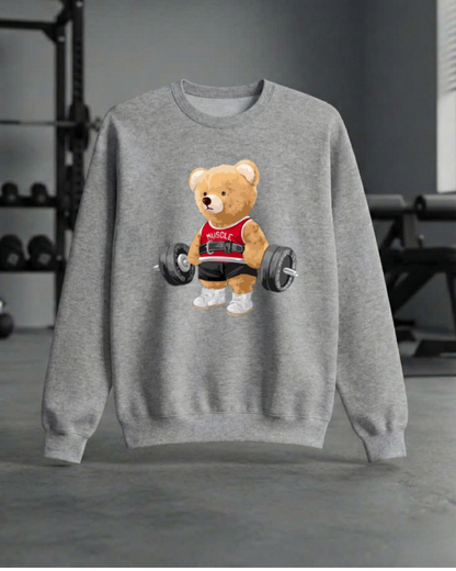 EXERCISE BEAR GYM SWEATSHIRT