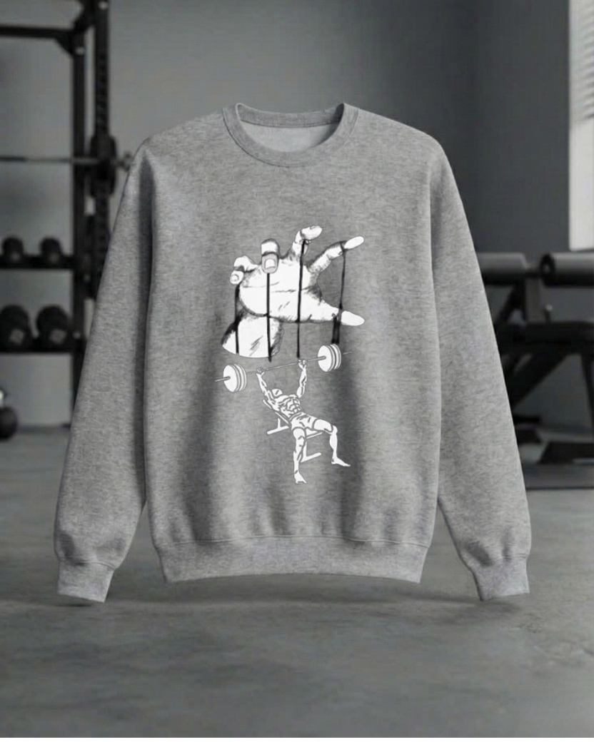 FUNNY BENCH PRESS GYM SWEATSHIRT