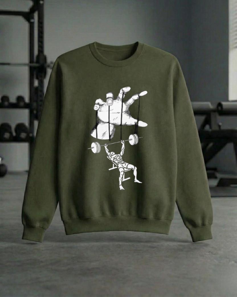 FUNNY BENCH PRESS GYM SWEATSHIRT