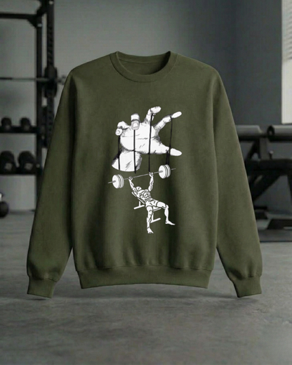 FUNNY BENCH PRESS GYM SWEATSHIRT