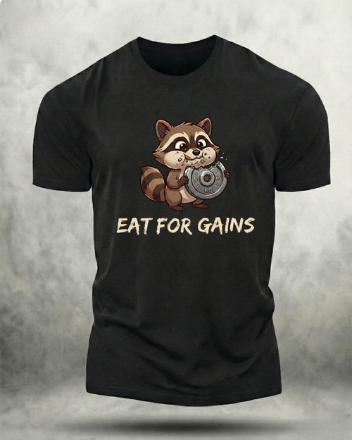 EAT FOR GAINS GYM SHIRT