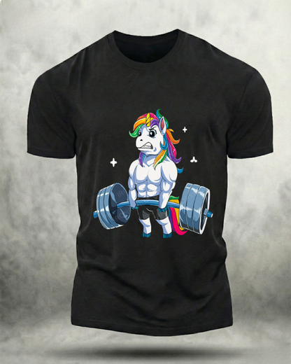 WEIGHTLIFTING UNICORN GYM SHIRT