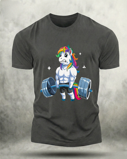 WEIGHTLIFTING UNICORN GYM SHIRT