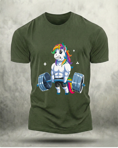 WEIGHTLIFTING UNICORN GYM SHIRT