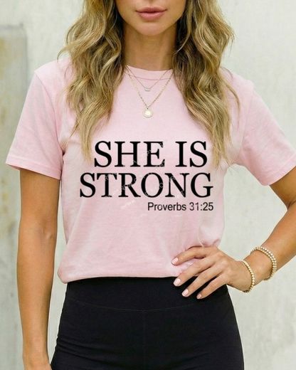 SHE IS STRONG GYM SHIRT