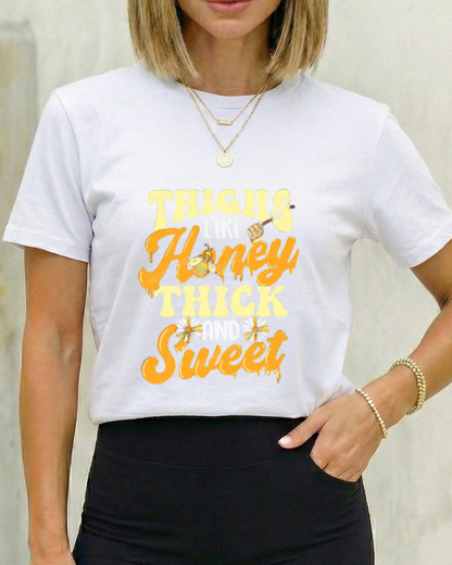 THIGHS LIKE HONEY THICK AND SWEET GYM SHIRT