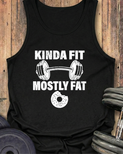 KINDA FIT MOSTLY FAT COTTON TANK