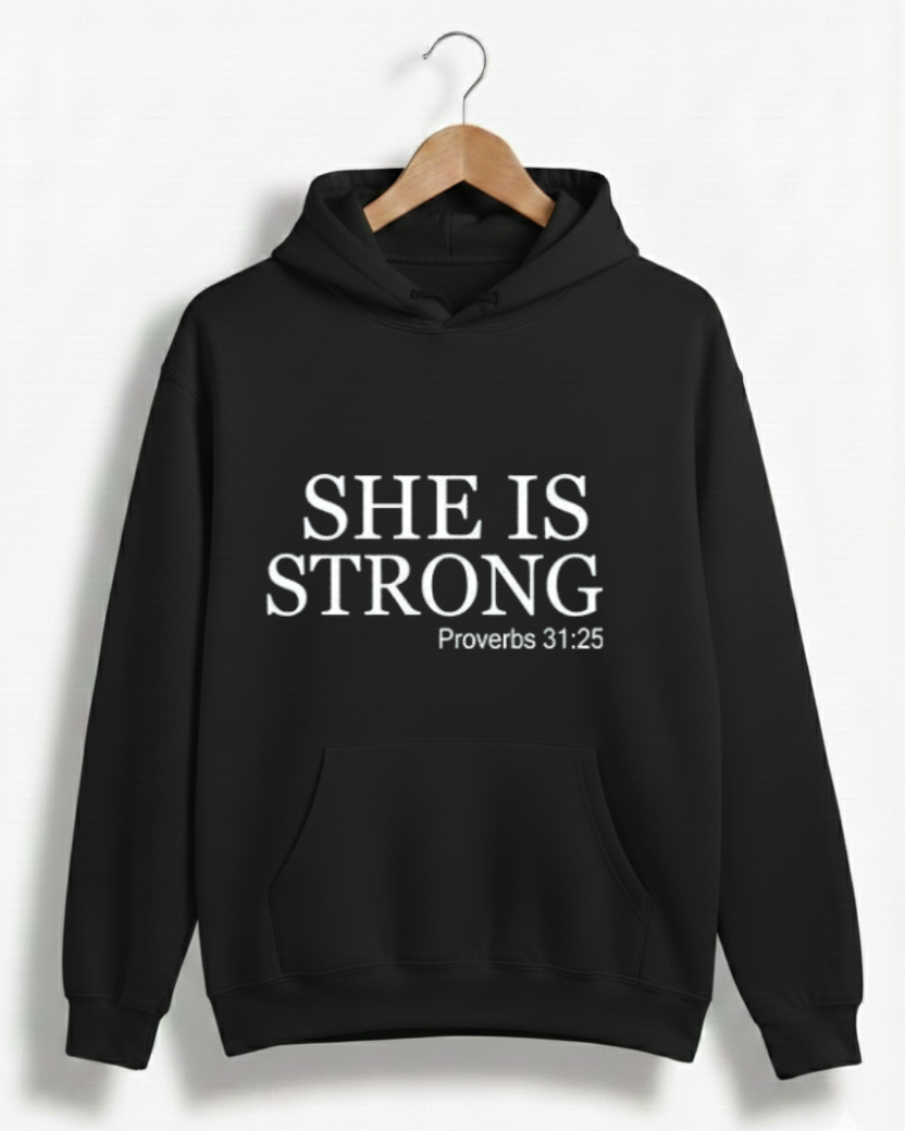 SHE IS STRONG GYM HOODIE