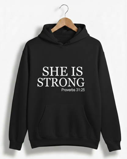 SHE IS STRONG GYM HOODIE