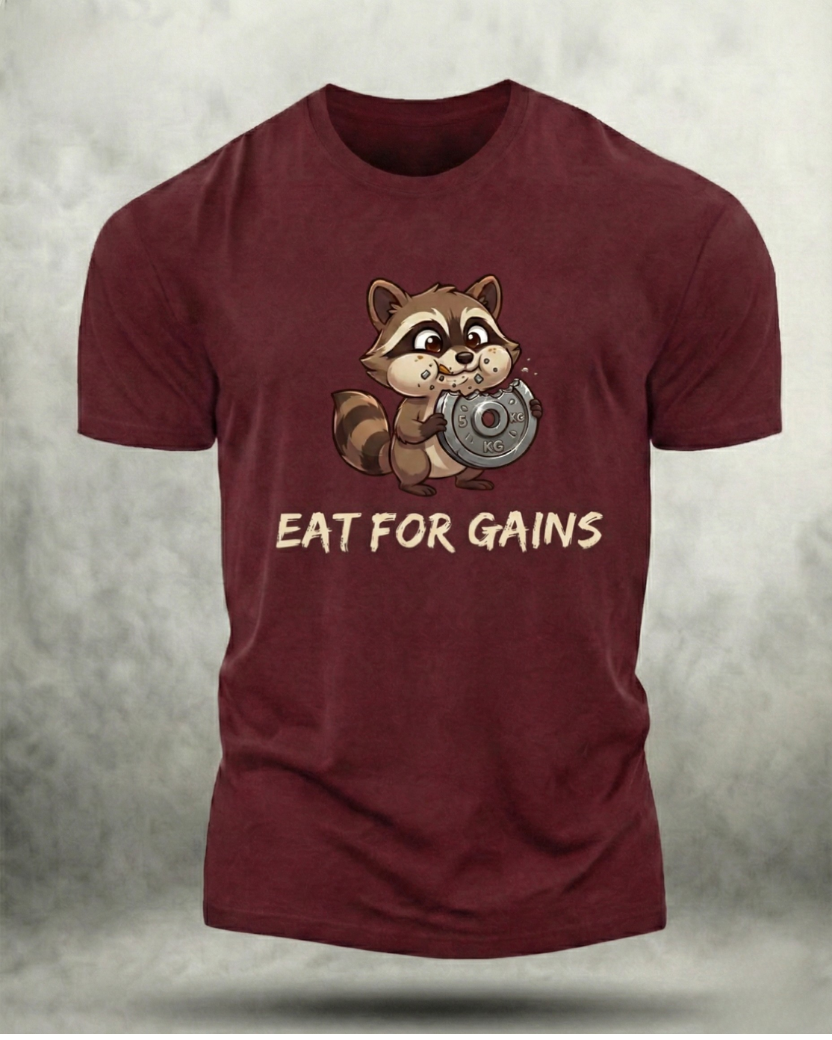 EAT FOR GAINS GYM SHIRT