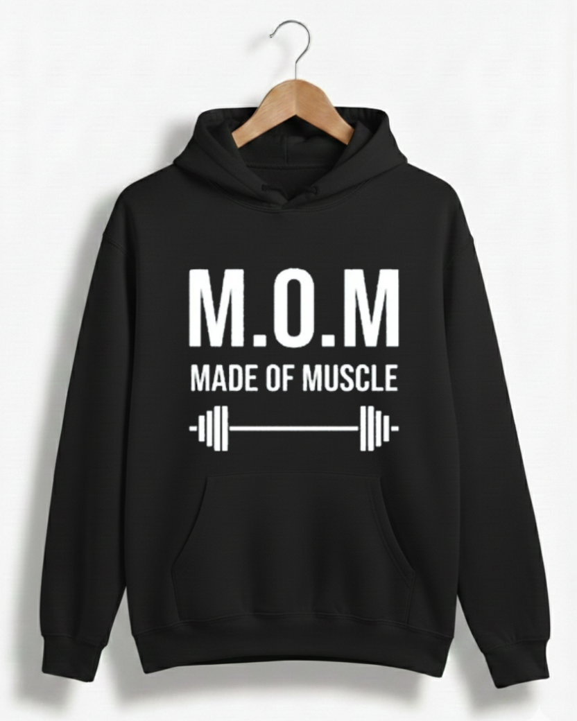 M.O.M MADE OF MUSCLE GYM HOODIE
