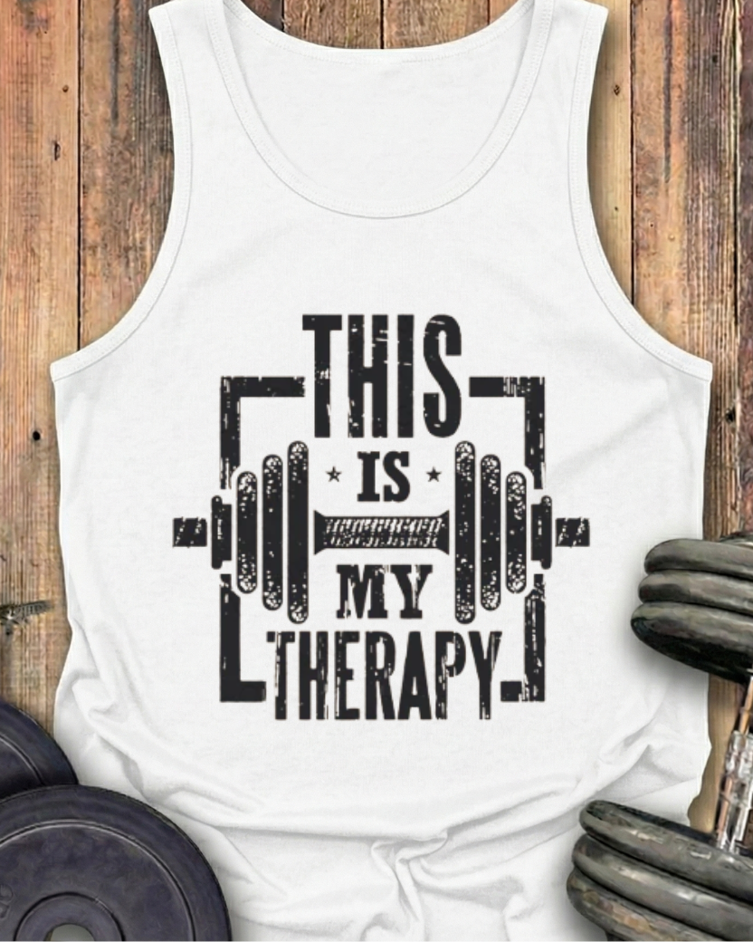 THIS IS MY THERAPY COTTON TANK