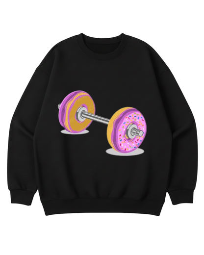 DONUT BARBELL CREWNECK SWEATSHIRT