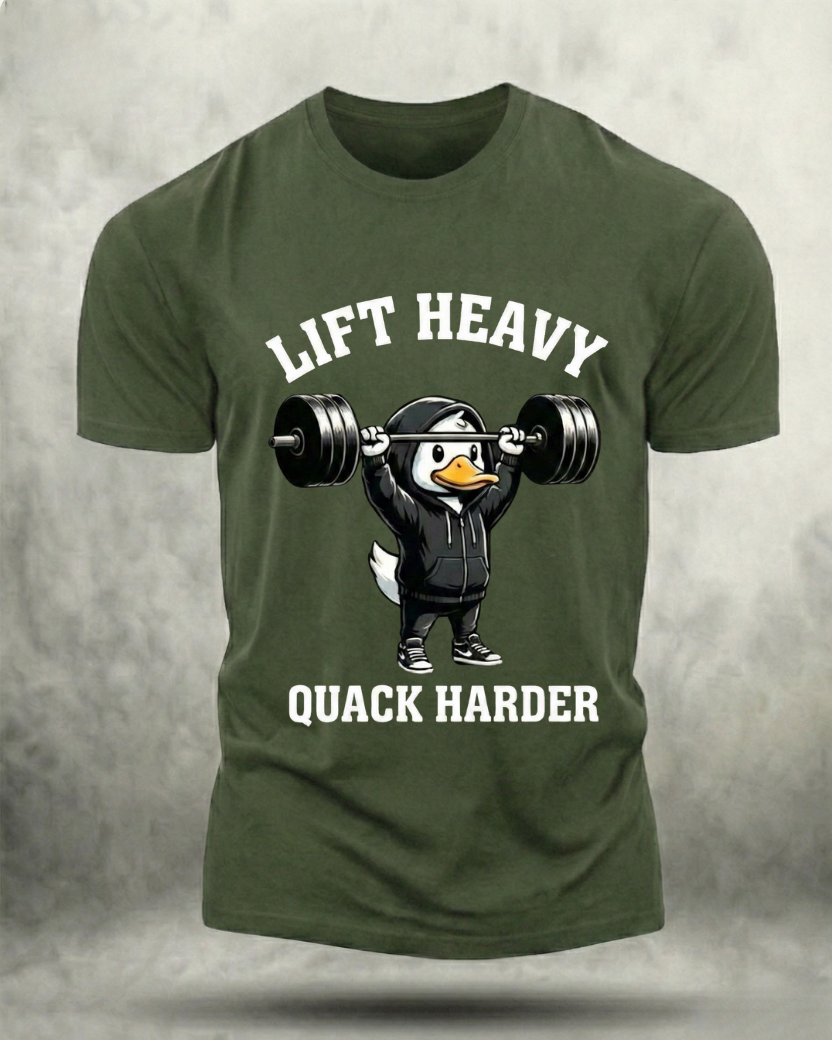 LIFT HEAVY DUCK HARDER GYM SHIRT