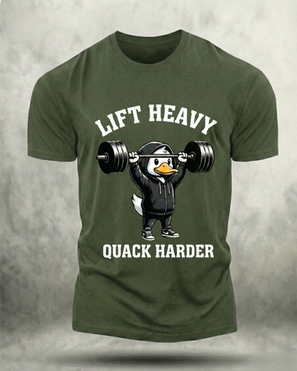 LIFT HEAVY DUCK HARDER GYM SHIRT