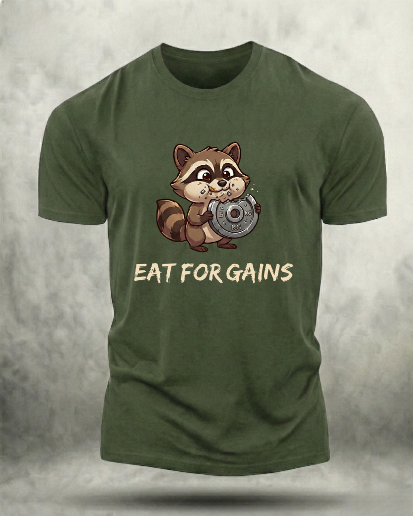 EAT FOR GAINS GYM SHIRT