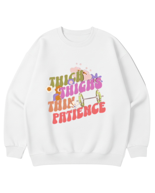 I WORKOUT BECAUSE MY HUSBAND IS HOT WOMEN'S OVERSIZED CREWNECK SWEATSHIRT