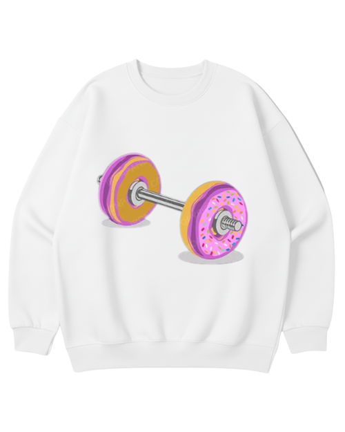 DONUT BARBELL CREWNECK SWEATSHIRT