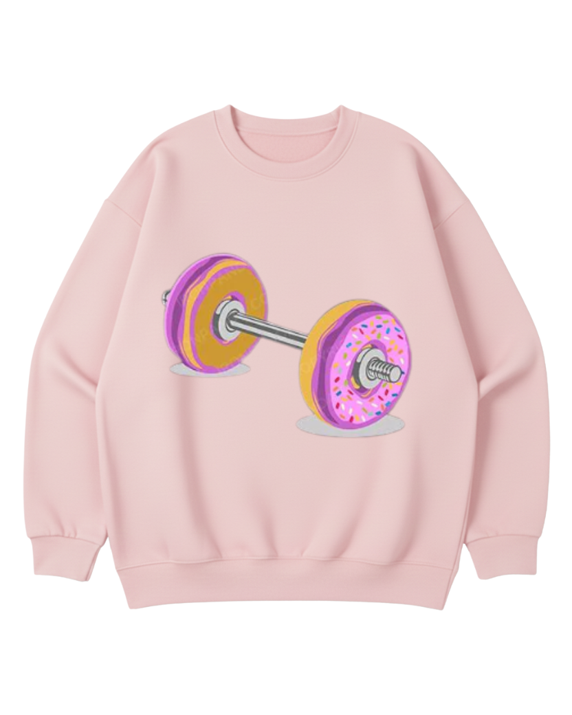 DONUT BARBELL CREWNECK SWEATSHIRT