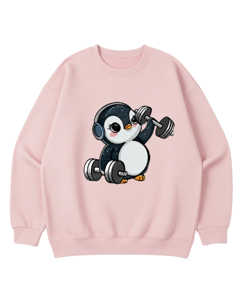 DUMBBELL PENGUIN CREWNECK SWEATSHIRT