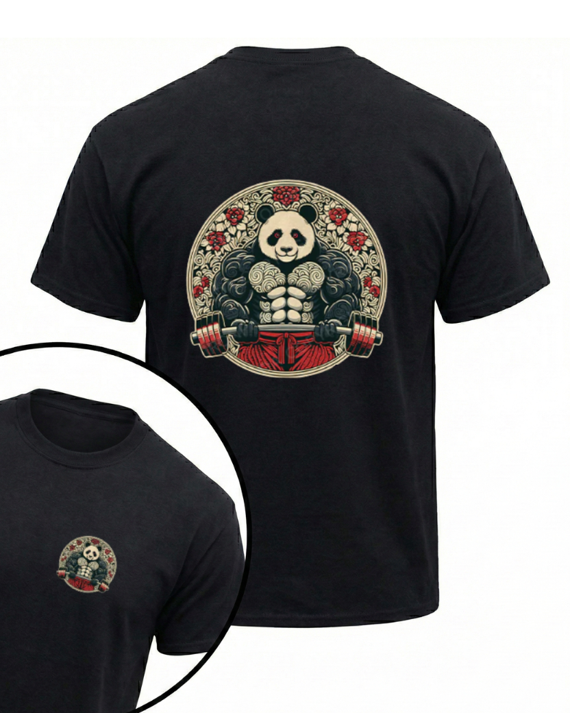 PANDA WEIGHTLIFTING GYM SHIRT