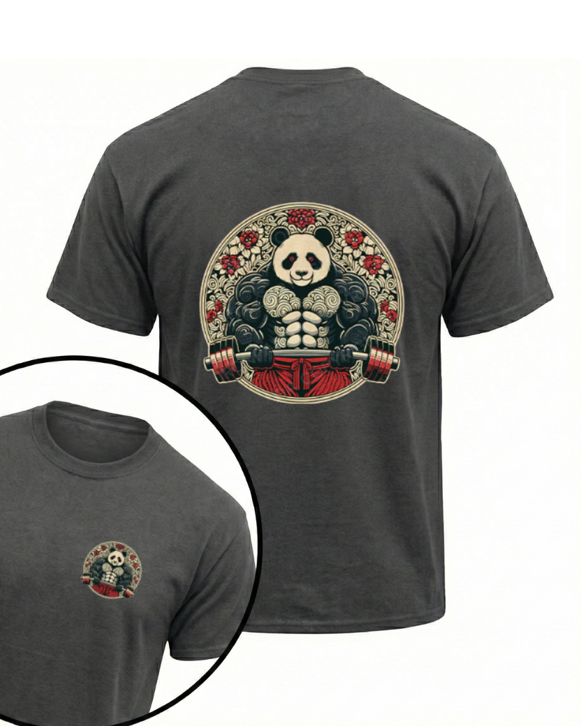 PANDA WEIGHTLIFTING GYM SHIRT