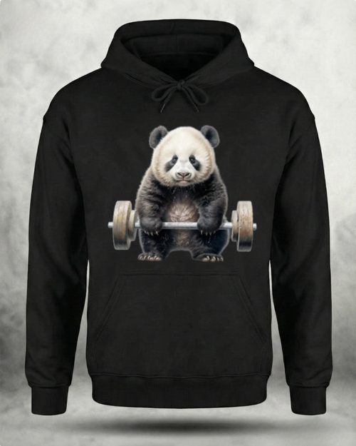 WEIGHTLIFTING PANDA GYM HOODIE