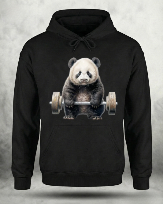 WEIGHTLIFTING PANDA GYM HOODIE