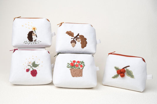 Embroidered Coin Purse for School Girls