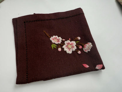Hand Embroidered Mirror and Cloth Set