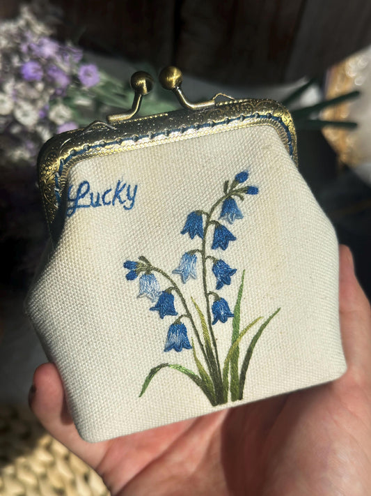 Lily of the Valley Kiss Lock Coin Purse